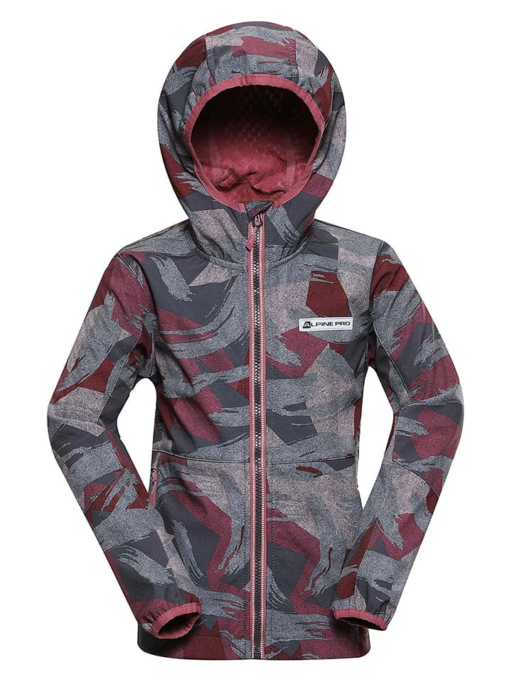 Softshelljacke "Meromo" In Grau/ Bordeaux 3 Softshelljacke "Meromo" In Grau/ Bordeaux