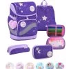 Premium Schulranzen-Set 5tlg. Smarty Plus "Dahlia" Lila Mit Brustgurt 2 Premium Schulranzen-Set 5tlg. Smarty Plus "Dahlia" Lila Mit Brustgurt -Kinder Produkte Geschäft belmil premium schulranzen set 5tlg smarty plus dahlia lila mit brustgurt