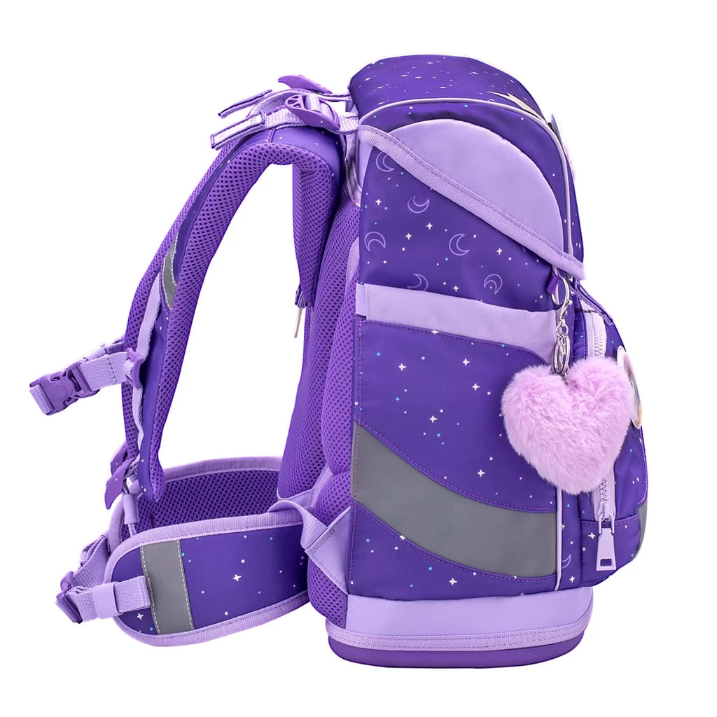 Premium Schulranzen-Set 5tlg. Smarty Plus "Dahlia" Lila Mit Brustgurt 7 Premium Schulranzen-Set 5tlg. Smarty Plus "Dahlia" Lila Mit Brustgurt – Bild 6