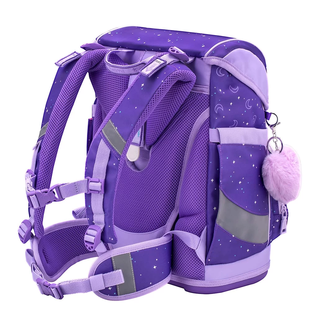 Premium Schulranzen-Set 5tlg. Smarty Plus "Dahlia" Lila Mit Brustgurt 10 Premium Schulranzen-Set 5tlg. Smarty Plus "Dahlia" Lila Mit Brustgurt – Bild 9