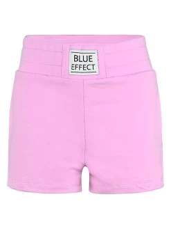 Blue Effect Shorts In Pink