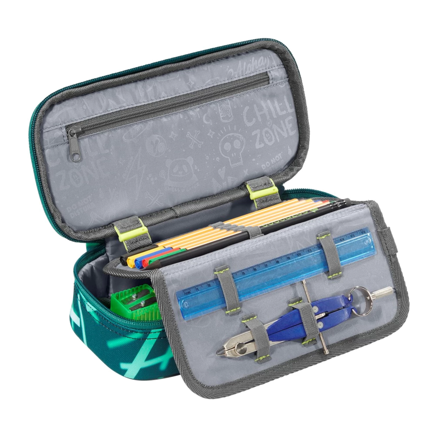 Coocazoo Schlamperetui PencilDenzel In Cyber Green 4 Coocazoo Schlamperetui PencilDenzel In Cyber Green – Bild 2