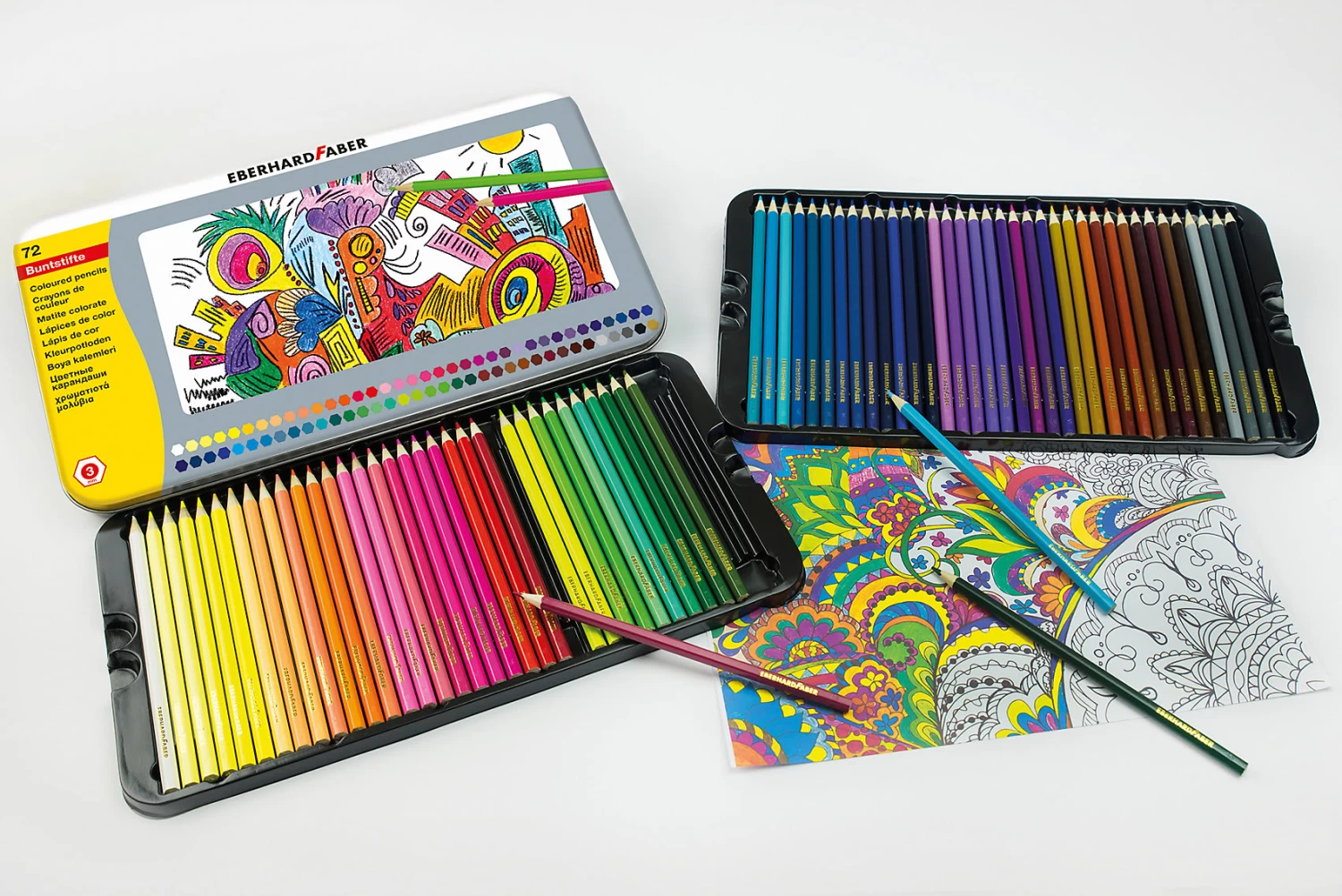 Eberhard Faber Buntstifte Im Metalletui, 72 Farben 5 Eberhard Faber Buntstifte Im Metalletui, 72 Farben – Bild 3