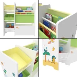 Kinderregal Vimianzo In Gelb Grün (H)60cm (B)65cm (T)30cm -Kinder Produkte Geschäft en casa kinderregal vimianzo in gelb grun h 60cm b 65cm t 30cm 5