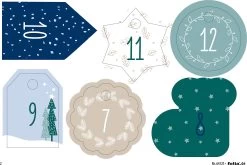 FOLIA Adventskalender-Set BASIC, Stoffbeutel, 49-teilig, Beutelgröße 10x13cm,... -Kinder Produkte Geschäft folia adventskalender set basic stoffbeutel 49 teilig beutelgrosse 10x13cm 6