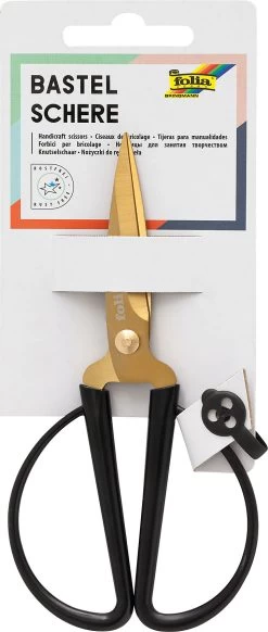 FOLIA Bastelschere Gold 14,5 Cm