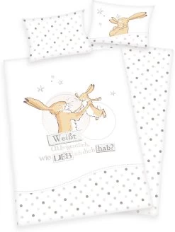 Herding Wende-Kinderbettwäsche "Weißt Du Eigentlich Wie Lieb Ich Dich Hab?",...