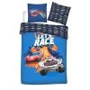 2-tlg.Set: Kinderbettwäsche Hotwheels LET´S RACE In Blau -Kinder Produkte Geschäft hotwheels 2 tlg set kinderbettwasche hotwheels let s race in blau