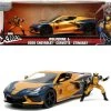 JADA Hollywood Rides Marvel X-Men Wolverin Chevy Corvette