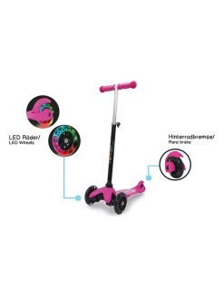 Jamara Roller "KickLight" In Pink/ Schwarz - Ab 6 Jahren