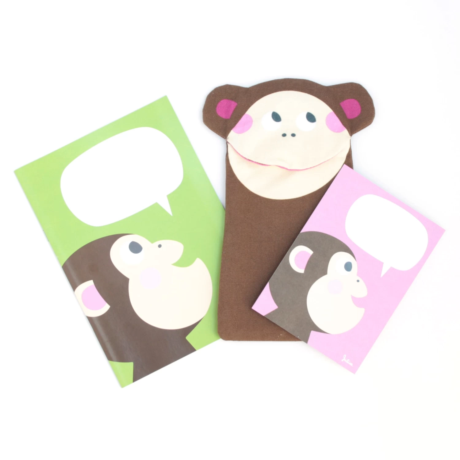 Stiftemäppchen "Alma Affe" In Braun - Inkl. Malheft Und Geschenkkarte 4 Stiftemäppchen "Alma Affe" In Braun - Inkl. Malheft Und Geschenkkarte – Bild 2