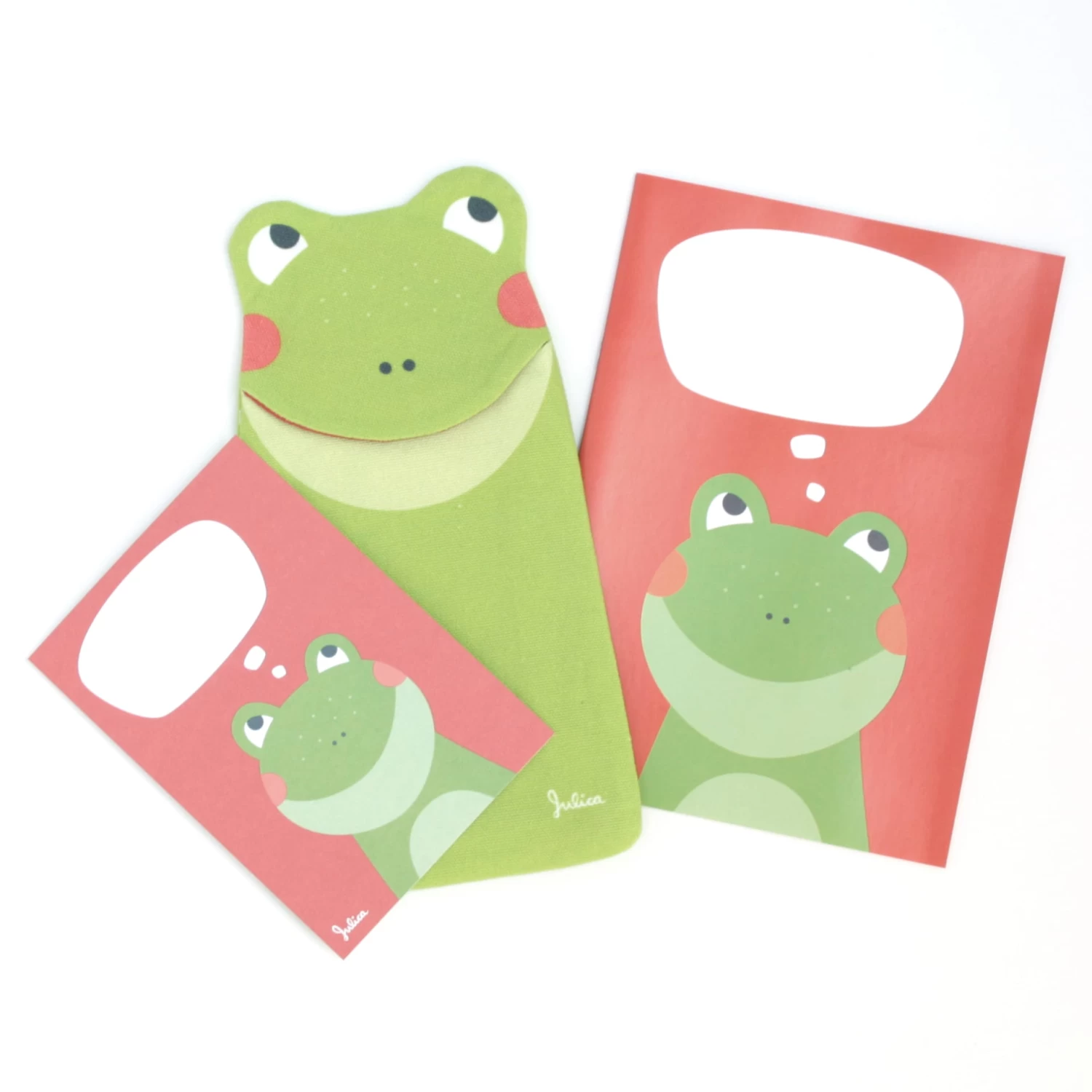 Stiftemäppchen "Froggi Frosch" In Grün - Inkl. Malheft Und Geschenkkarte 4 Stiftemäppchen "Froggi Frosch" In Grün - Inkl. Malheft Und Geschenkkarte – Bild 2