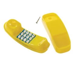 Kinderspielhaus Zubehör Telefon In Gelb - 21,5 X 6 X 8 Cm
