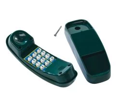 Kinderspielhaus Zubehör Telefon In Grün - 21,5 X 6 X 8 Cm