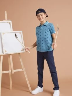 Poloshirt In Hellblau