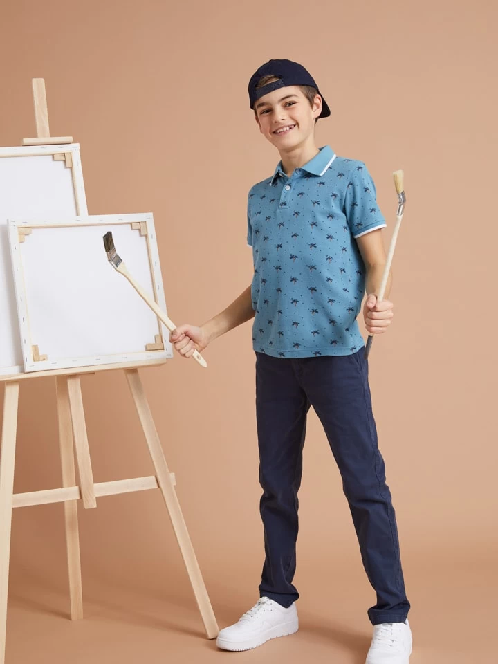 Poloshirt In Hellblau 3 Poloshirt In Hellblau