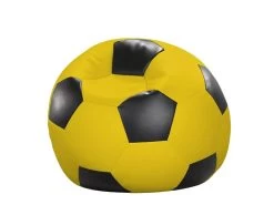 Fußball-Sitzball Kunstleder Gelb/schwarz Ø 90 Cm In Gelb/schwarz