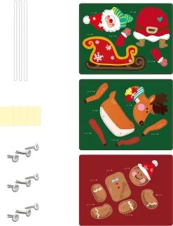 Hampelmann Figuren Weihnachten 2 -Kinder Produkte Geschäft mammut spiel und geschenk hampelmann figuren weihnachten 2 2