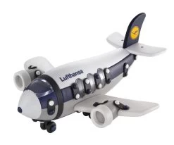 Großer Düsenjet Lufthansa In Bunt