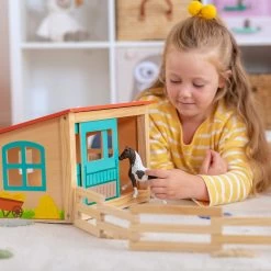 Pferdestall Aus Holz -Kinder Produkte Geschäft mytoys originals pferdestall aus holz 3