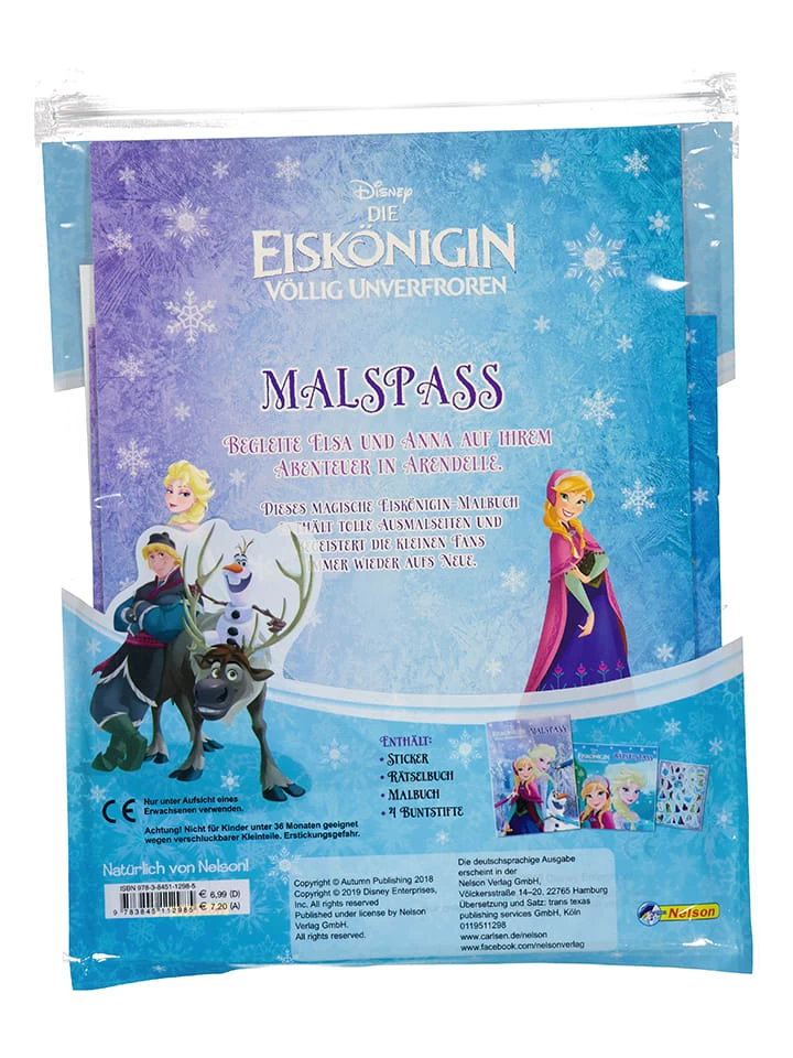 Spaßpaket "Die Eiskönigin: Malen - Rätseln - Stickern" 4 Spaßpaket "Die Eiskönigin: Malen - Rätseln - Stickern" – Bild 2