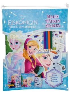 Spaßpaket "Die Eiskönigin: Malen - Rätseln - Stickern"
