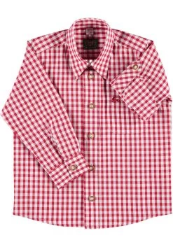 Trachtenhemd Lafoa In Mittelrot -Kinder Produkte Geschäft os trachten trachtenhemd lafoa in mittelrot 2