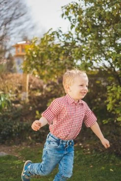 Trachtenhemd Lafoa In Mittelrot -Kinder Produkte Geschäft os trachten trachtenhemd lafoa in mittelrot 3