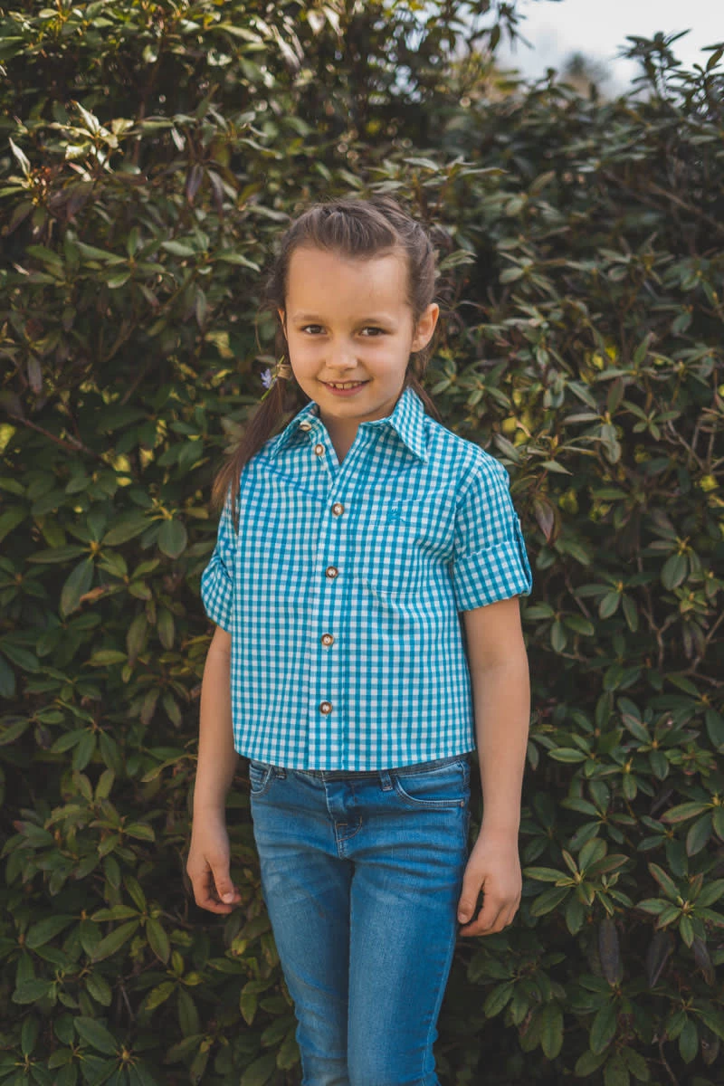 Trachtenhemd Lafoa In Türkis 4 Trachtenhemd Lafoa In Türkis – Bild 2