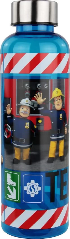 Trinkflasche Feuerwehrmann Sam Mit Edelstahl-Deckel Blau, 500 Ml -Kinder Produkte Geschäft p os trinkflasche feuerwehrmann sam mit edelstahl deckel blau 500 ml 3
