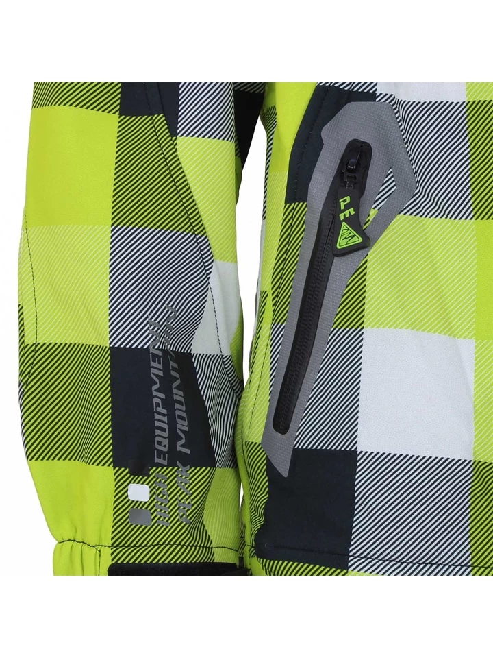 Softshelljacke In Grau/ Grün 5 Softshelljacke In Grau/ Grün – Bild 3