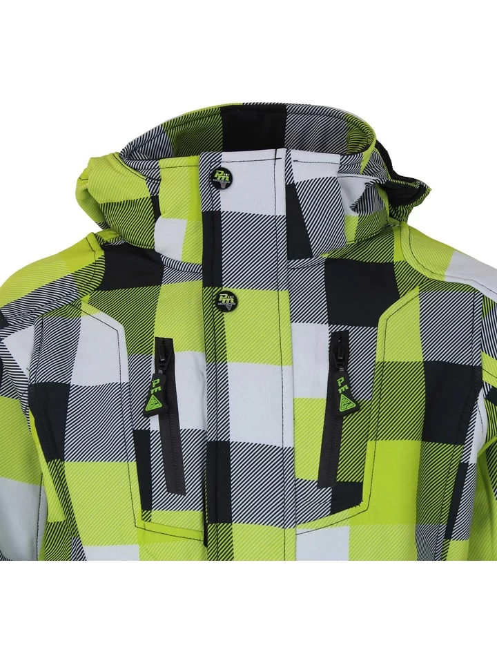 Softshelljacke In Grau/ Grün 6 Softshelljacke In Grau/ Grün – Bild 4