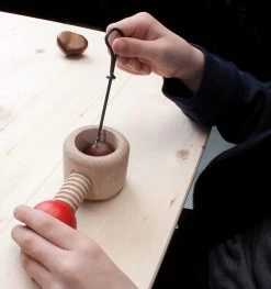 Kastanienhalter / Kastanienbohrer Bastel-Set -Kinder Produkte Geschäft pebaro kastanienhalter kastanienbohrer bastel set 3