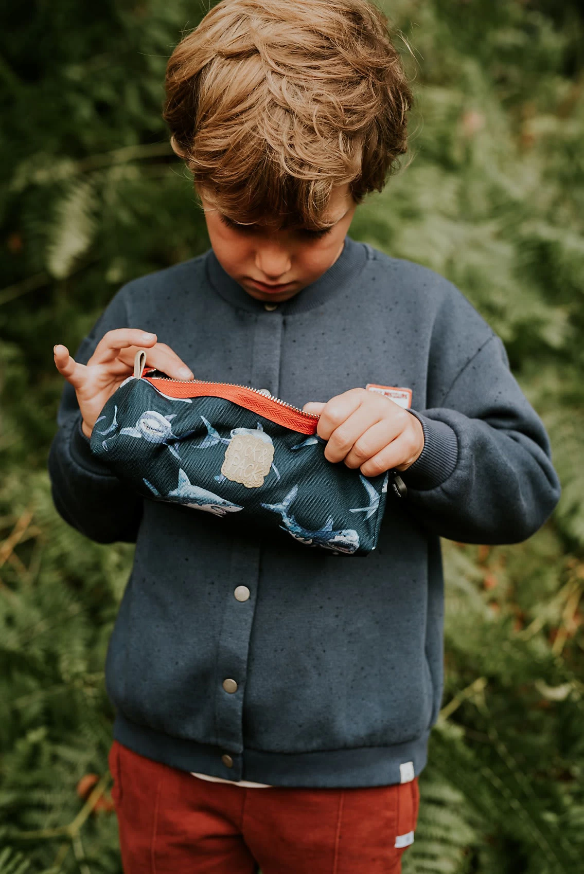 Pick & PACK Schlampermäppchen Shark Navy 5 Pick & PACK Schlampermäppchen Shark Navy – Bild 3