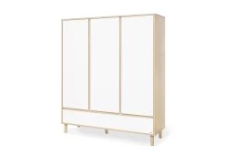 Pinolino Kleiderschrank "Flow" Groß In Weiß - (B)155 X (H)185 X (T)55 Cm