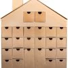 Pappmaché Adventskalender-Haus, 36 X 6,5 X 40 Cm -Kinder Produkte Geschäft rayher pappmache adventskalender haus 36 x 6 5 x 40 cm