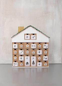 Pappmaché Adventskalender-Haus, 36 X 6,5 X 40 Cm -Kinder Produkte Geschäft rayher pappmache adventskalender haus 36 x 6 5 x 40 cm 2