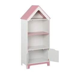 Kinderregal "Heldin" In Weiß/ Rosa - (B)51 X (H)116 X (T)30 Cm -Kinder Produkte Geschäft relaxdays kinderregal heldin in weiss rosa b 51 x h 116 x t 30 cm 5