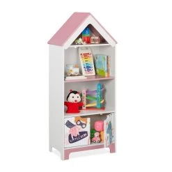 Kinderregal "Heldin" In Weiß/ Rosa - (B)51 X (H)116 X (T)30 Cm -Kinder Produkte Geschäft relaxdays kinderregal heldin in weiss rosa b 51 x h 116 x t 30 cm 7