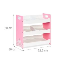 Kinderregal "Schwan" In Weiß/ Rosa - (B)62,5 X (H)60 X (T)30 Cm -Kinder Produkte Geschäft relaxdays kinderregal schwan in weiss rosa b 62 5 x h 60 x t 30 cm 3