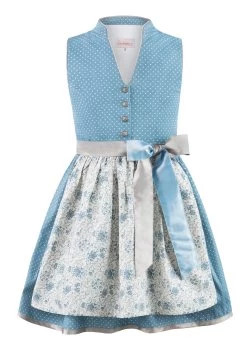 Kinderdirndl "Natalja Jr." In Rauchblau