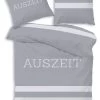 Bettwäsche-Set Biber "Streifen- Auszeit" In Grau -Kinder Produkte Geschäft traumhelden bettwasche set biber streifen auszeit in grau