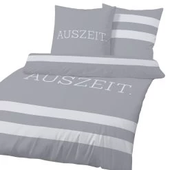 Bettwäsche-Set Biber "Streifen- Auszeit" In Grau -Kinder Produkte Geschäft traumhelden bettwasche set biber streifen auszeit in grau 2