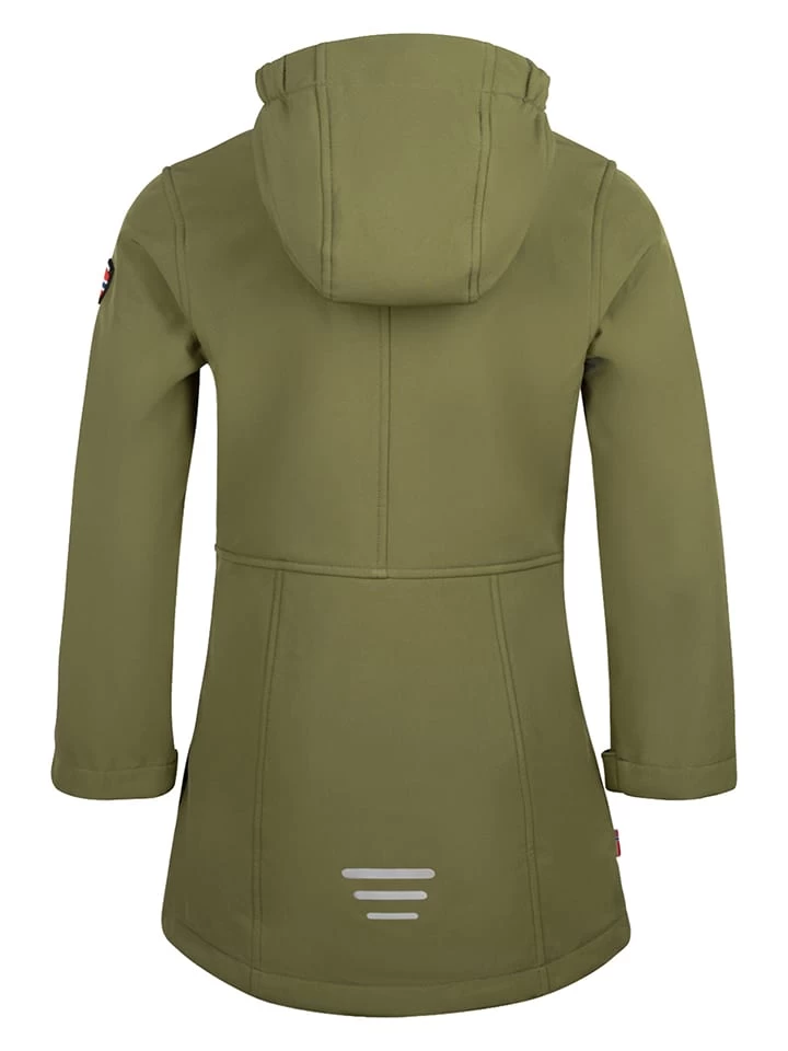 TROLLKIDS Softshellmantel "Kristiansand" In Khaki 4 TROLLKIDS Softshellmantel "Kristiansand" In Khaki – Bild 2