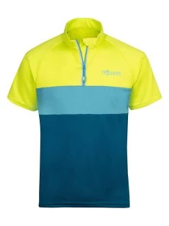 TROLLKIDS Trainingsshirt "Trondheim" In Gelb/ Blau