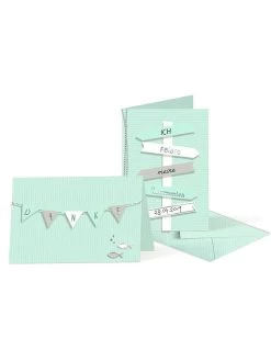 Ursus Einladungskarten-Set In Mint -Kinder Produkte Geschäft ursus einladungskarten set in mint 2