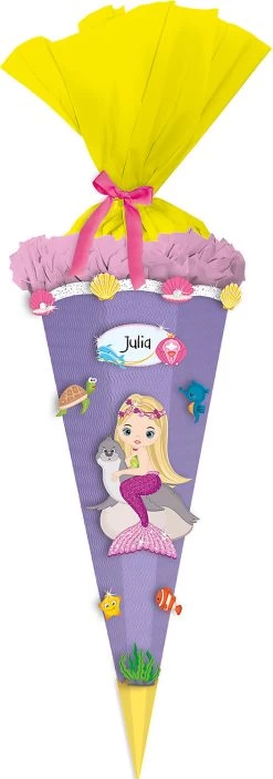 Ursus Schultüten-Bastelset Easy Line Meerjungfrau