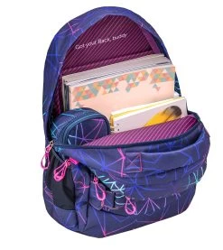 Wave Rucksack "Infinity Stripes Purple" Schwarz, H 43 Cm B 31 Cm T 22 Cm -Kinder Produkte Geschäft wave rucksack infinity stripes purple schwarz h 43 cm b 31 cm t 22 cm 12