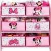 6-Boxen Regal, Minnie Mouse, Rosa/weiß -Kinder Produkte Geschäft worldsapart 6 boxen regal minnie mouse rosa weiss
