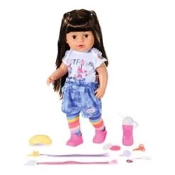 Puppe Sister Brunette 43cm In Mehrfarbig